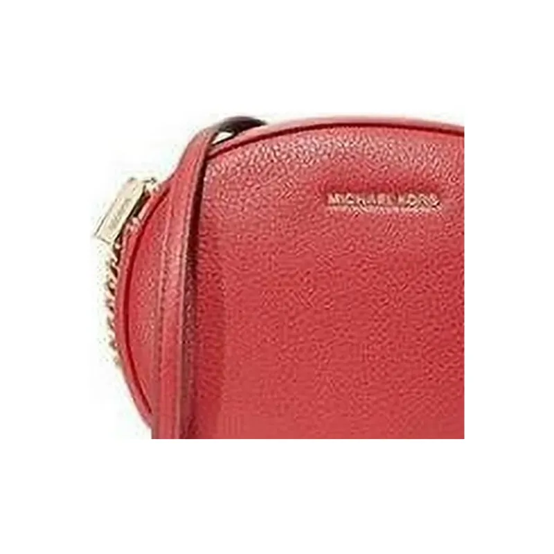 MICHAEL KORS Ginny Leather Small Round Bag Shoulder Bag Crossbody Bag Medium Size Women's Berry Red-3