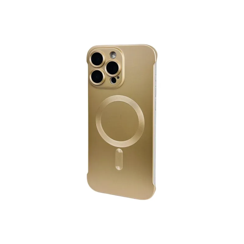 Sopi Acrylic Material Magnetic Bezel less Phone Cases Compatible With IPhone 16/15 Pro Max/Apple 13/14 Pro/Max-2