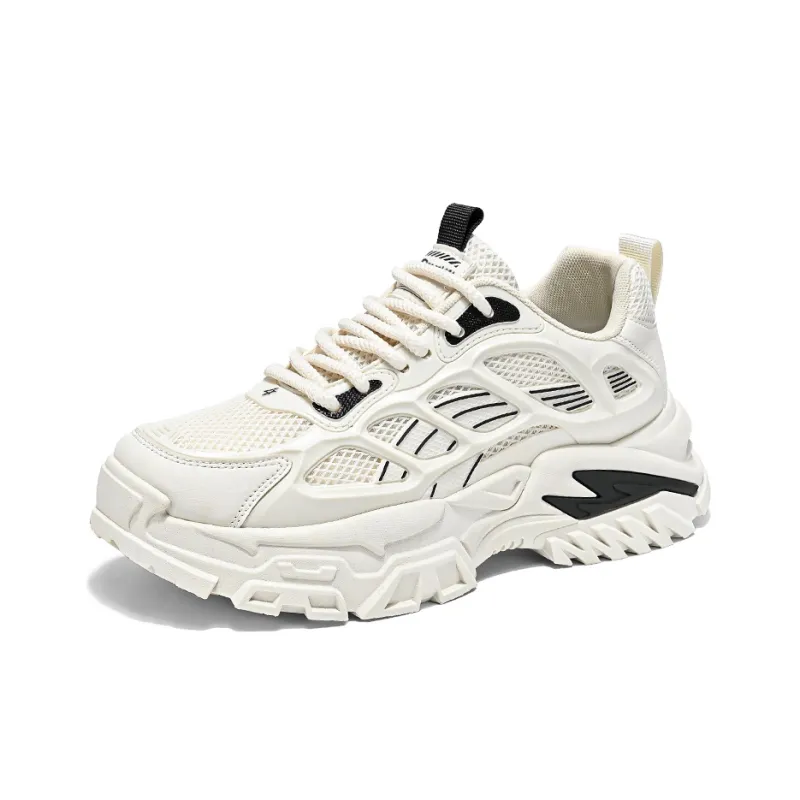 Budding Bear Anti-Slip And Wear-Resistant Lightweight Height Increasing Low-Top Chunky Sneakers Men's-36