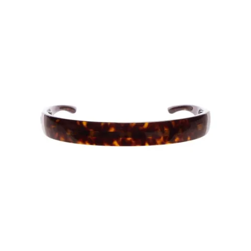 Balenciaga Acetate Brass Steel Hair Bands Women's Tortoiseshell