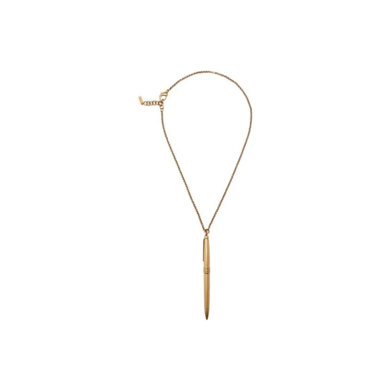 MOSCHINO Feather pendant Necklace-1