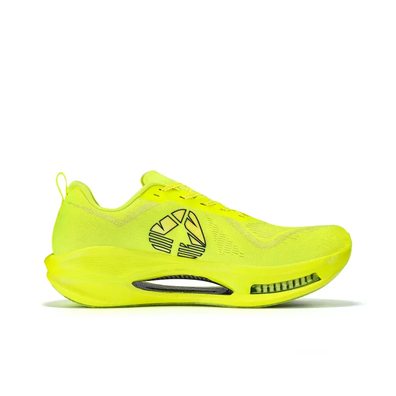 CLERSES Cushioning Anti-Slip And Wear-Resistant Low-Top Training Running Shoes Unisex Fluorescent Lime Green-2