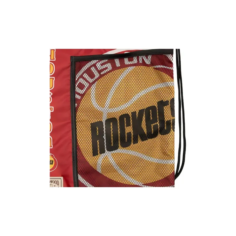 NBA Mitchell & Ness Collaboration Houston Rockets Nylon Backpack Unisex Red-2