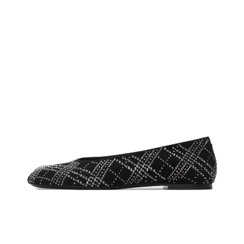Burberry Baby Casual Single Shoes Women's Black-0