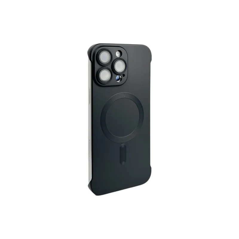 Sopi Acrylic Material Magnetic Bezel less Phone Cases Compatible With IPhone 16/15 Pro Max/Apple 13/14 Pro/Max-16