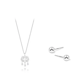 KUMET 999 Fine Silver Necklaces Women's Couple Bestie Same Style