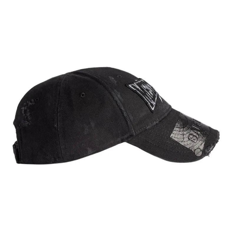 Balenciaga Cotton, Twill, Metal Baseball Caps Men's Black-2