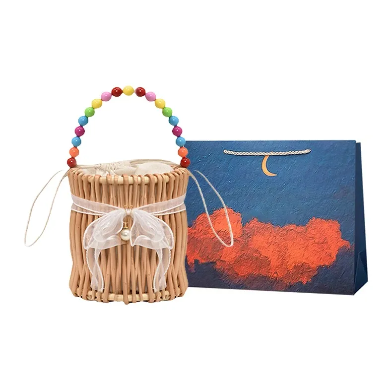 Elsvet Straw Handbag Women's Multicolor-9
