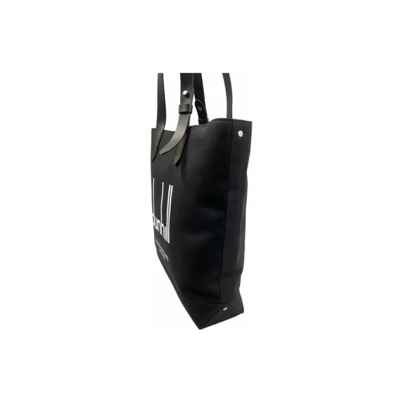 Dunhill Canvas Tote Bag, Shopping Bag, Canvas Bag, Shoulder Bag, Handbag Men's Black-4