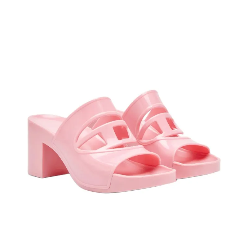 DIESEL Slide Slippers Women's Pink-4