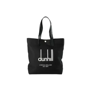 Dunhill Canvas Tote Bag Shopping Bag Canvas Bag Handbag Men's Black
