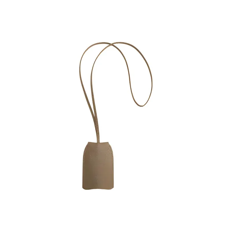 AMIPARIS Grain Leather Key Pouch Regular Men's Taupe-1
