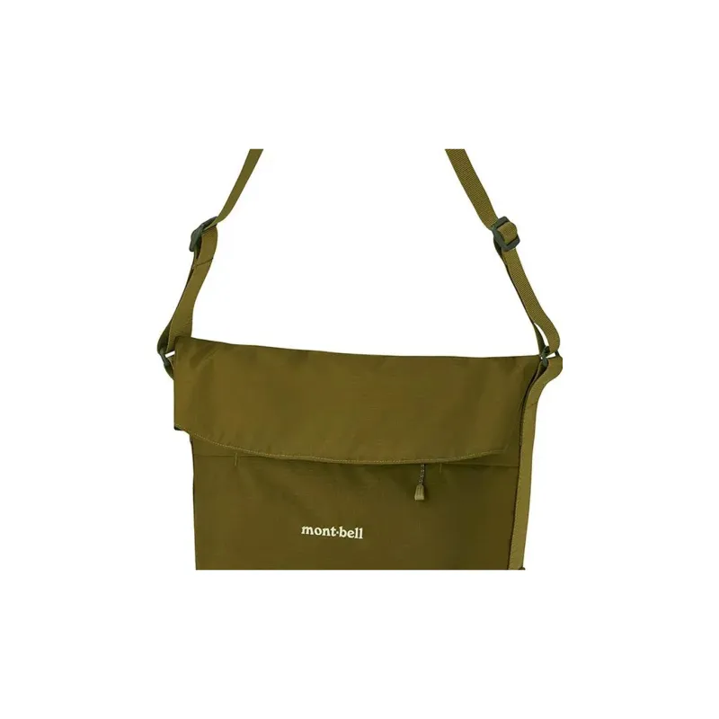 MONTBELL Nylon Shoulder Bag, Crossbody Bag Regular Unisex Army Olive Green-1