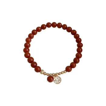 ZUIWENGLANGYASHANWENCHUANG Cinnabar Bracelets Unisex