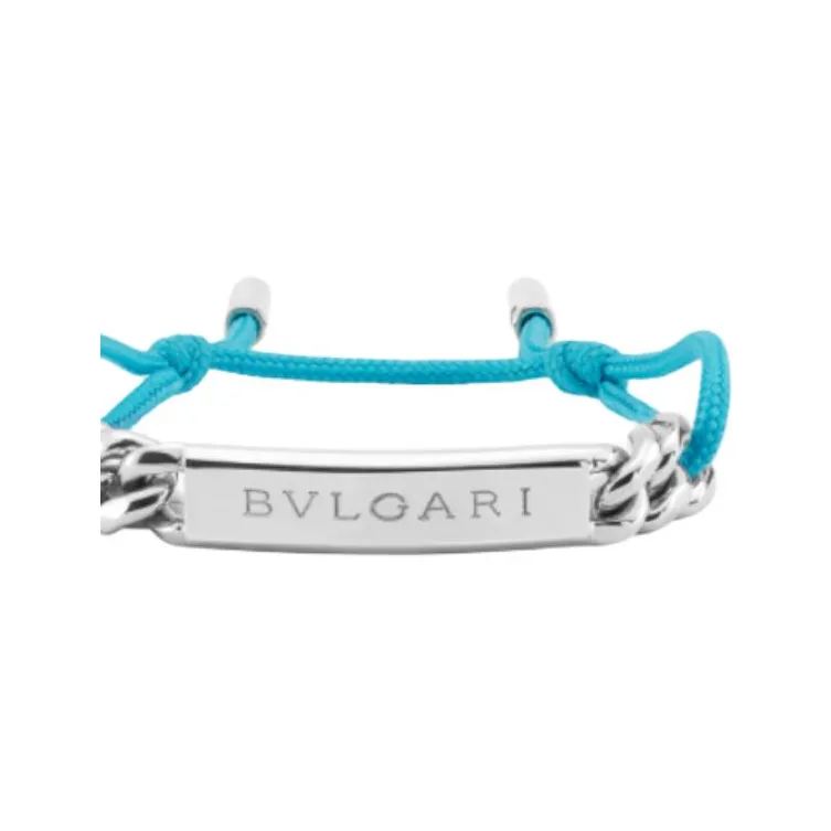 BVLGARI Fabric Bracelets Unisex Light Blue-1