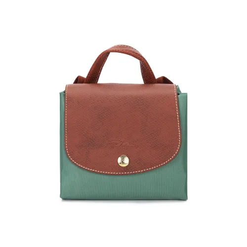LONGCHAMP Le Pliage Canvas Backpack Medium Size Women's Sage Green