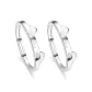 Kitten 1 Pair-S999 Fine Silver