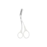 Eyebrow Comb & Scissors (White): One
