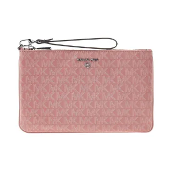 MICHAEL KORS Jet Set Charm PVC Wallet Women's Light Pink