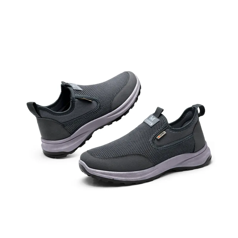 Strongman Men's Casual Shoes Black Gray-8