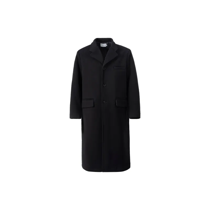 HEIYIXIANSHENG Coats Men's Black-0
