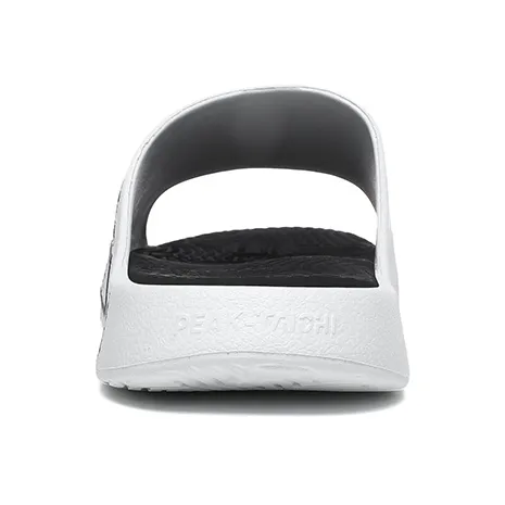 PEAK Attitude 7.0 Slip Resistant Abrasion Resistant Cushioning Slide Slippers Men's White Black-6