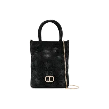 TWINSET MILANO Polyester Tote Bag Shopping Bag Shoulder Bag Handbag Mini Women's Black