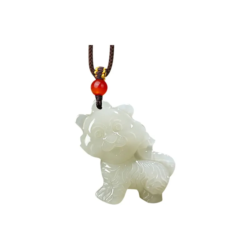 KUNYUYAO Hetian Jade Pendants White Jade Unisex-10