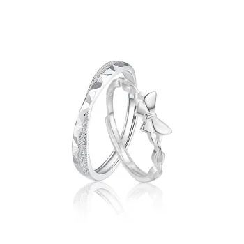 FOREVER MELODY 999 Fine Silver Rings Unisex