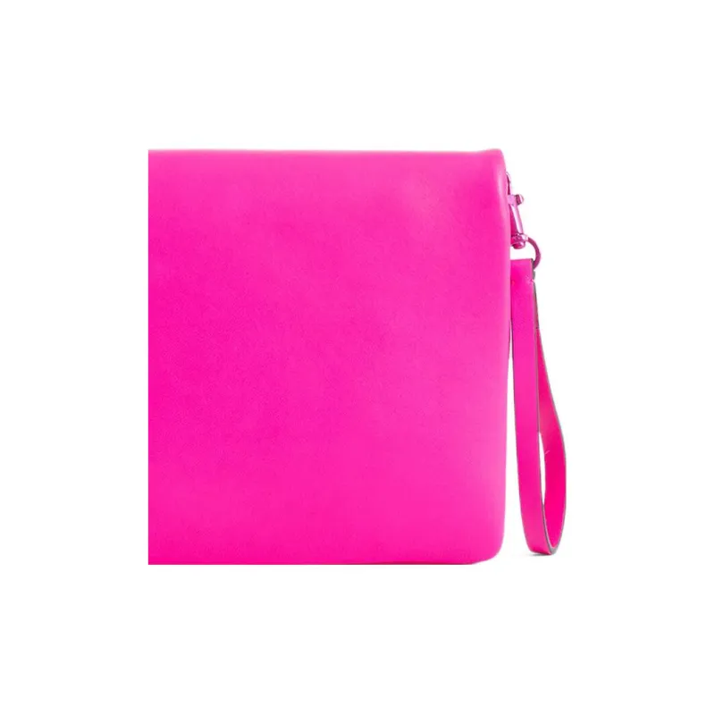 Valentino GARAVANI Quilting Lambskin Clutch Men's Pink-4