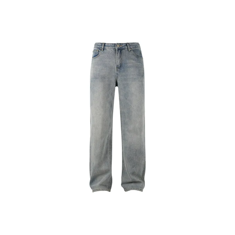 S45 Cleanfit Style Basic Versatile Bottom Straight Fit Jeans Men's-12