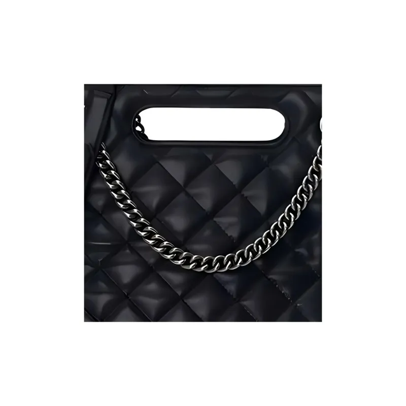 Laurence & Chico Cow Leather One Shoulder Crossbody Bag Tote Bag Shopping Bag Handbag Large Size Women's Black-3