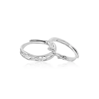 FOREVER MELODY Copper Zircon Rings Unisex