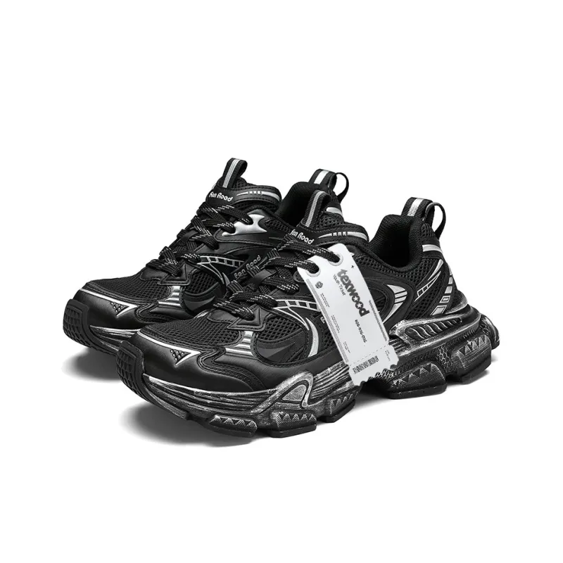 TEXWOOD Cushioning Anti-Slip And Wear-Resistant Coverage Low-Top Chunky Sneakers Men's-7