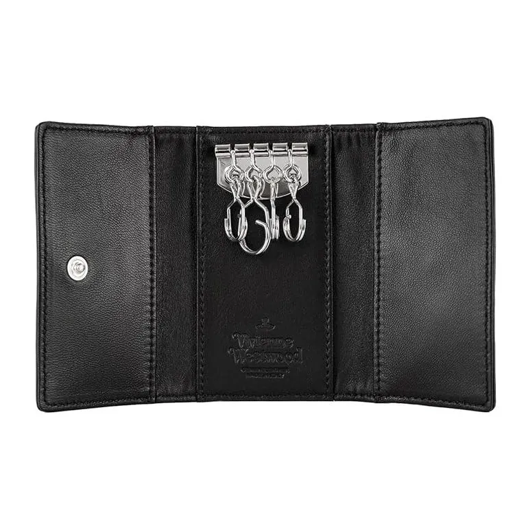 Vivienne Westwood Leather Key Pouch Men's Black-2