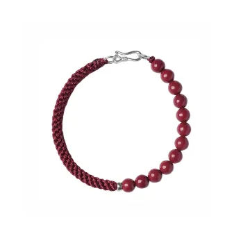 ZUIWENGLANGYASHANWENCHUANG Cinnabar Bracelets Unisex