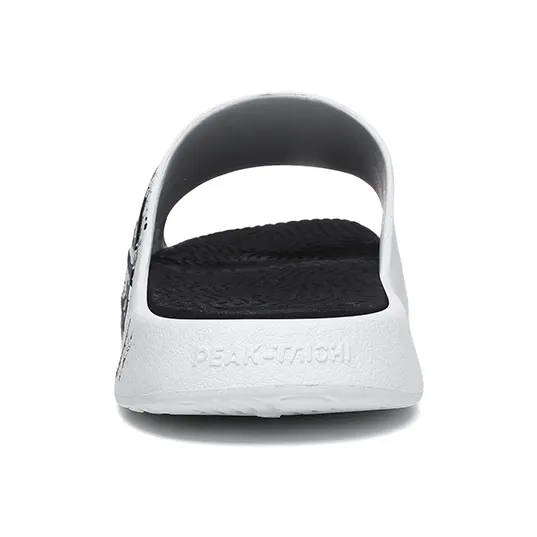PEAK Attitude 7.0 Slip Resistant Abrasion Resistant Cushioning Slide Slippers Unisex White Black-6