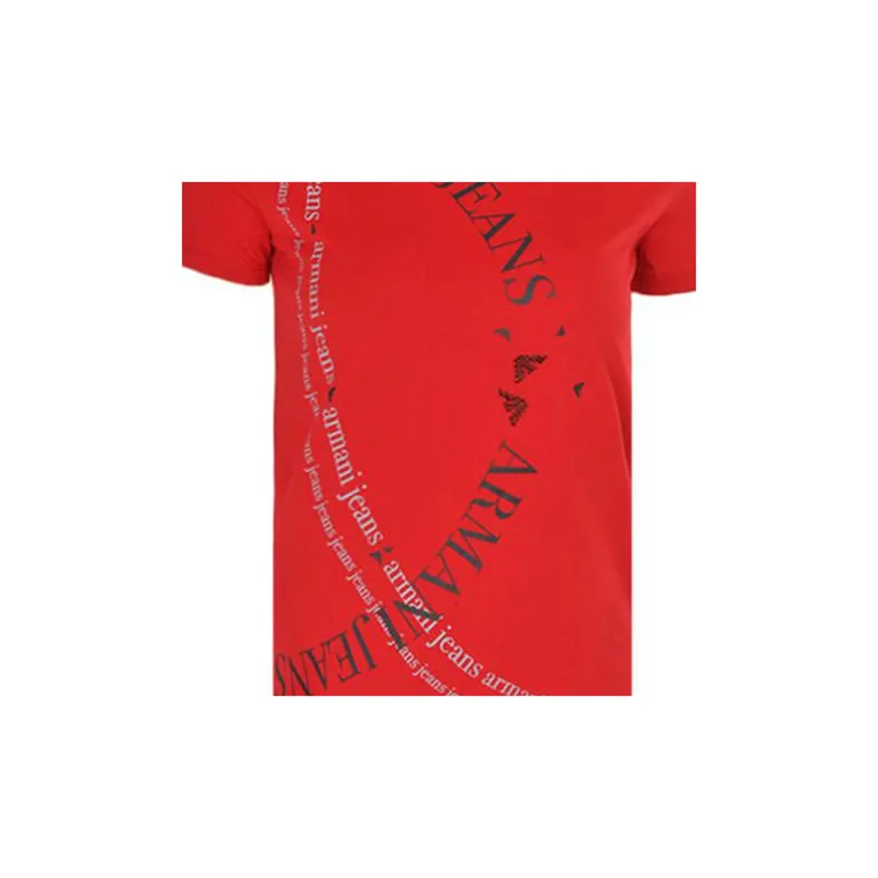 ARMANI JEANS T Shirts Women's Red-3