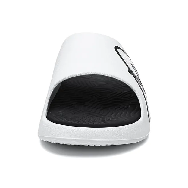 PEAK Attitude 7.0 Slip Resistant Abrasion Resistant Cushioning Slide Slippers Men's White Black-3
