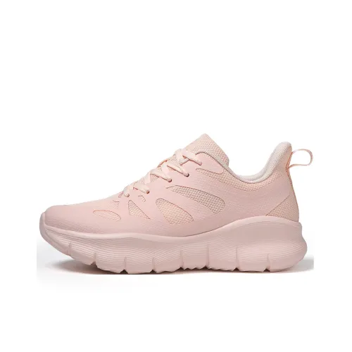 GORNORNIE Anti Slip And Wear Resistant Lightweight Low Top Casual Sprint Running Shoes Women's Pomegranate Pink