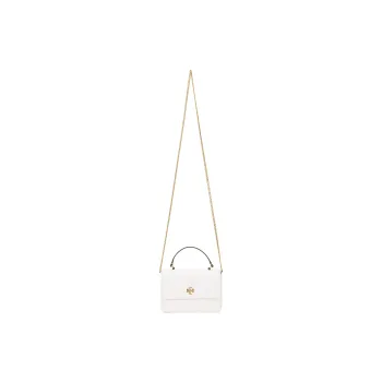 TORY BURCH Kira Nappa Leather One Shoulder Crossbody Portable Wallet Mini Women's White