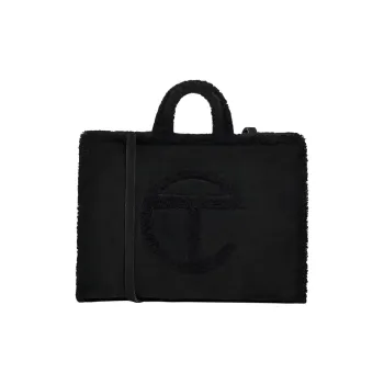 UGG Telfar Collaboration Sheepskin Tote Bag Shopping Bag Handbag Shoulder Bag Large Size Unisex Black