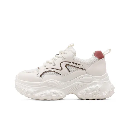 C°BANNER Low Top Chunky sneakers Year Women's Beige Red