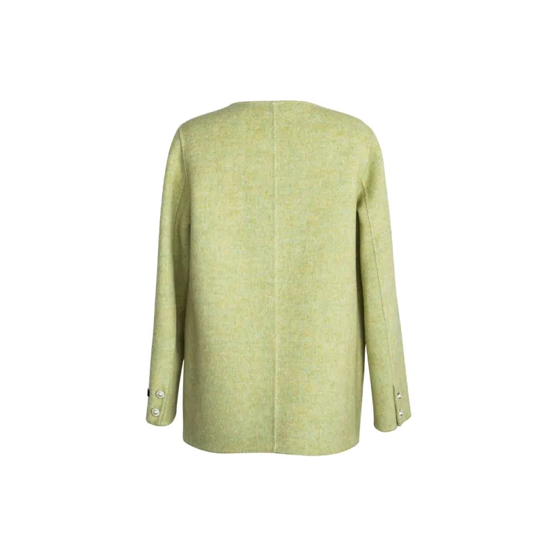 ROEYSHOUSE Coats Women's Yellow Green-1