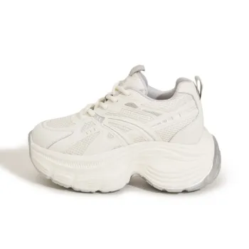 Milan Love Song Cushioned Wear Resistant Height Increasing Low Top Chunky Sneakers Women's