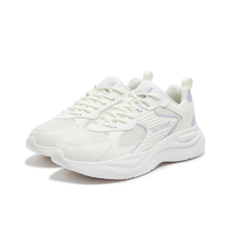 361° Non slip Wear resistant Shock Absorption Low Top Casual Shoes Women's White Purple-3