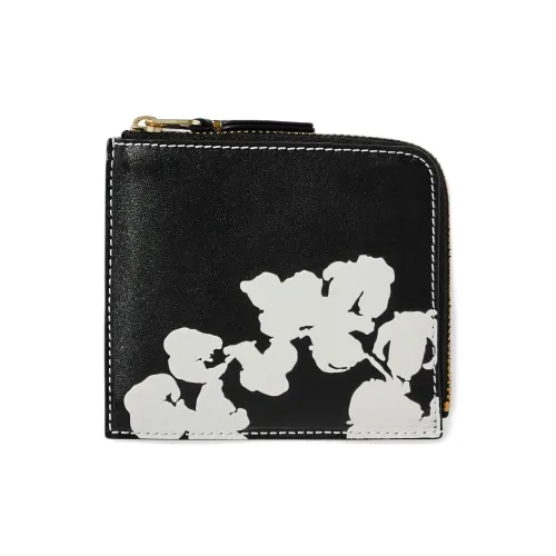 CDG Goatskin Wallet Regular Women's Black