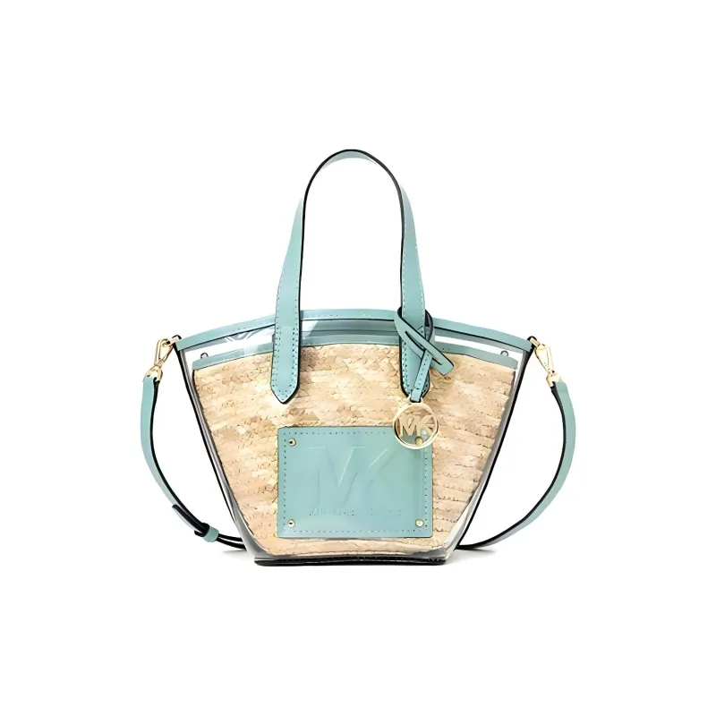 MICHAEL KORS Kimberly Plastic Tote Bag Shopping Bag Shoulder Bags Handbags Women's Blue-0