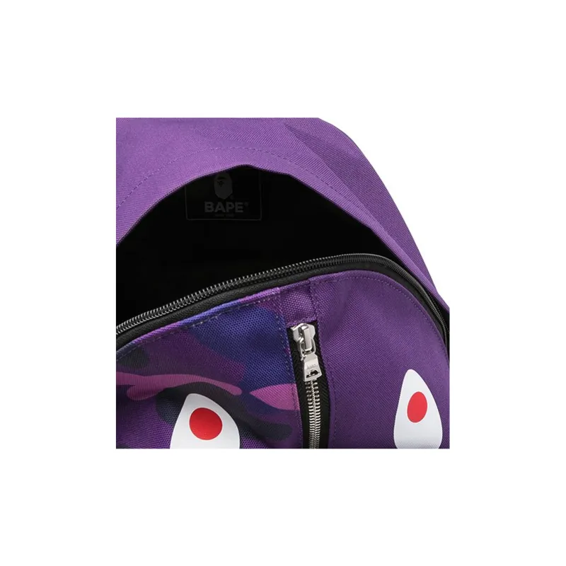 A BATHING APE Polyester Backpack Regular Unisex Purple-4