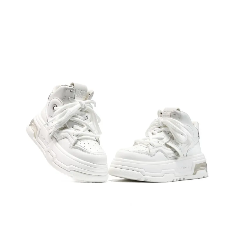 UanDi Anti Slip And Wear Resistant Height Increasing Mid Top Skateboard Shoes Women's-1